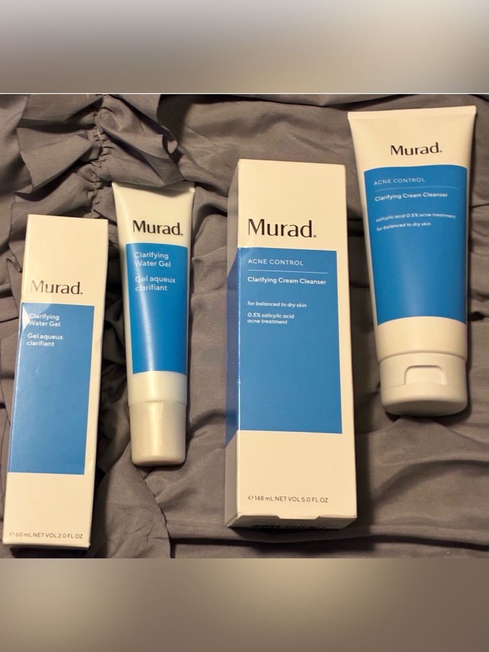 Murad Acne Control Clarifying Water Gel + Cream Cleanser 2-Piece Set